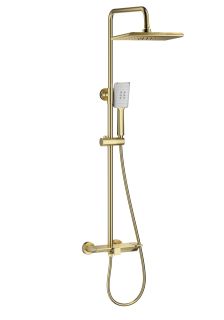 Душевая стойка Wonzon & Woghand WW-AE33110-BG брашированное золото